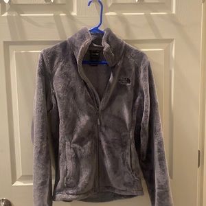 Fuzzy north face jacket!